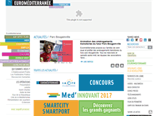 Tablet Screenshot of euromediterranee.fr